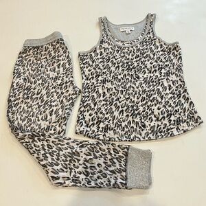Leopard Print Pajamas Set
